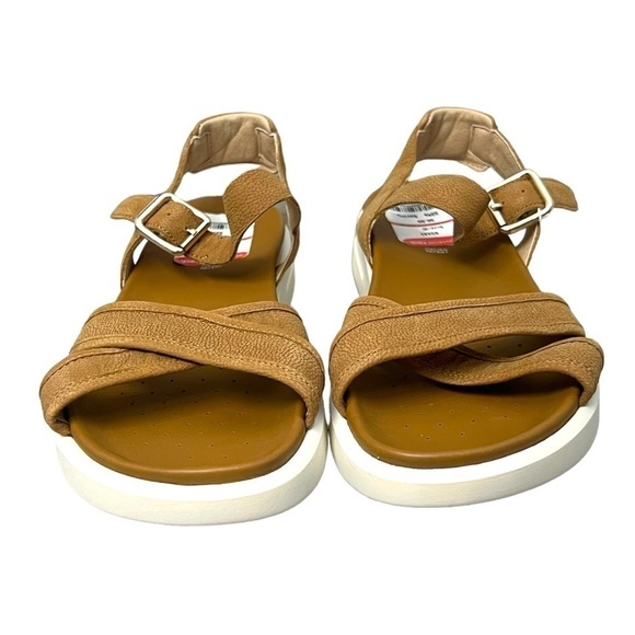 Geox Camel Color Natural Leather Sandals With Straps - Size 40 - Picture 4 of 13